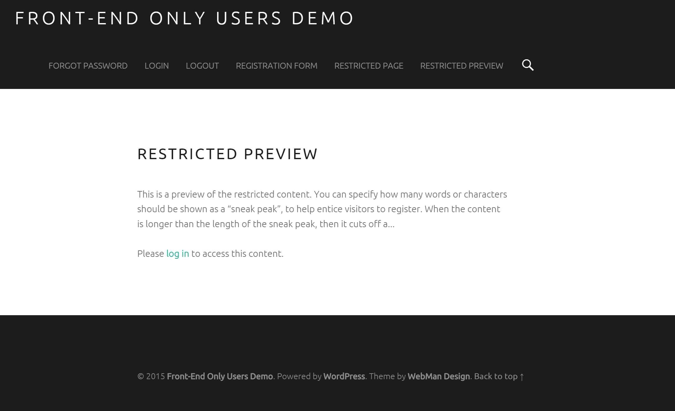 The "Payment" section of the "Options" admin screen, showing the customizable options