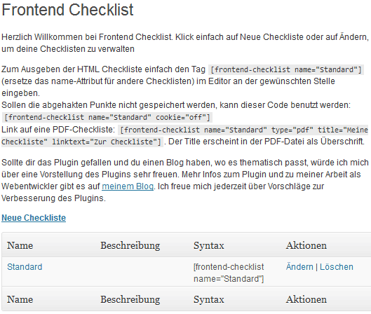 Configure Frontend Checklist