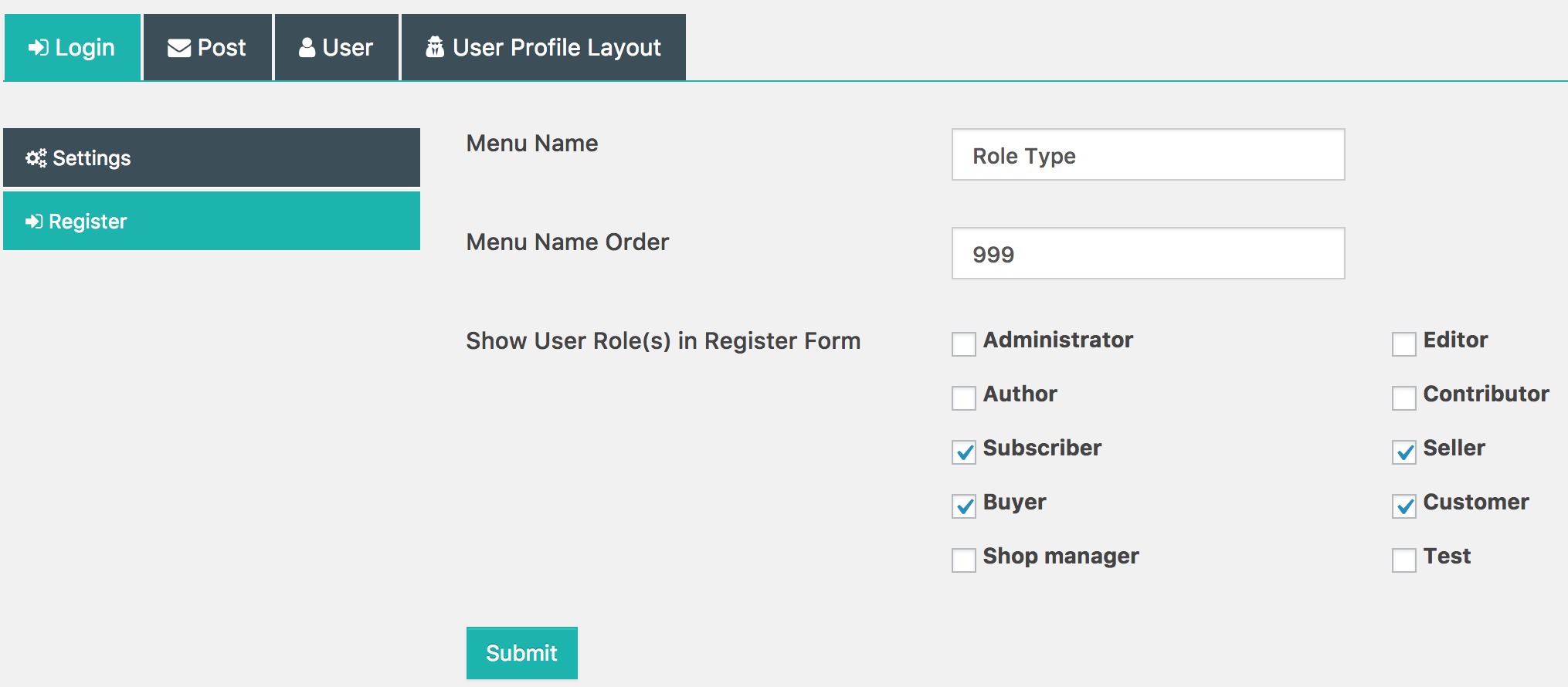 Input fields