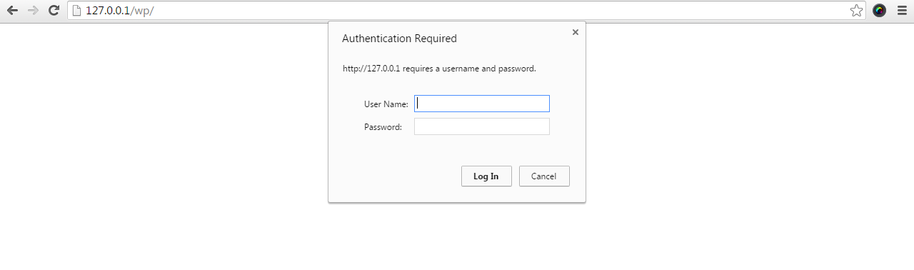 Frontend login prompt dialogue