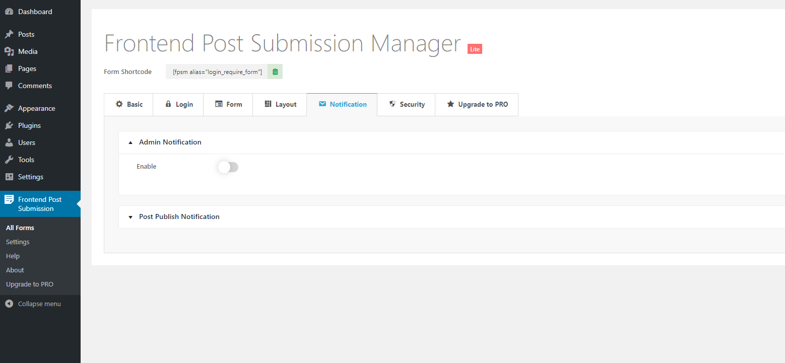 Frontend Post Submission Form Template 2