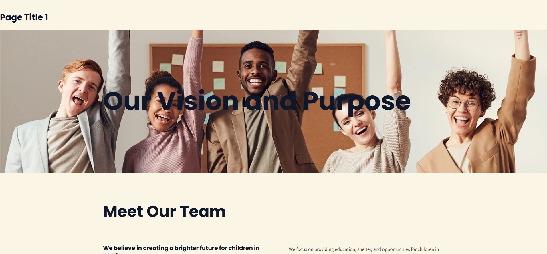 New page frontend