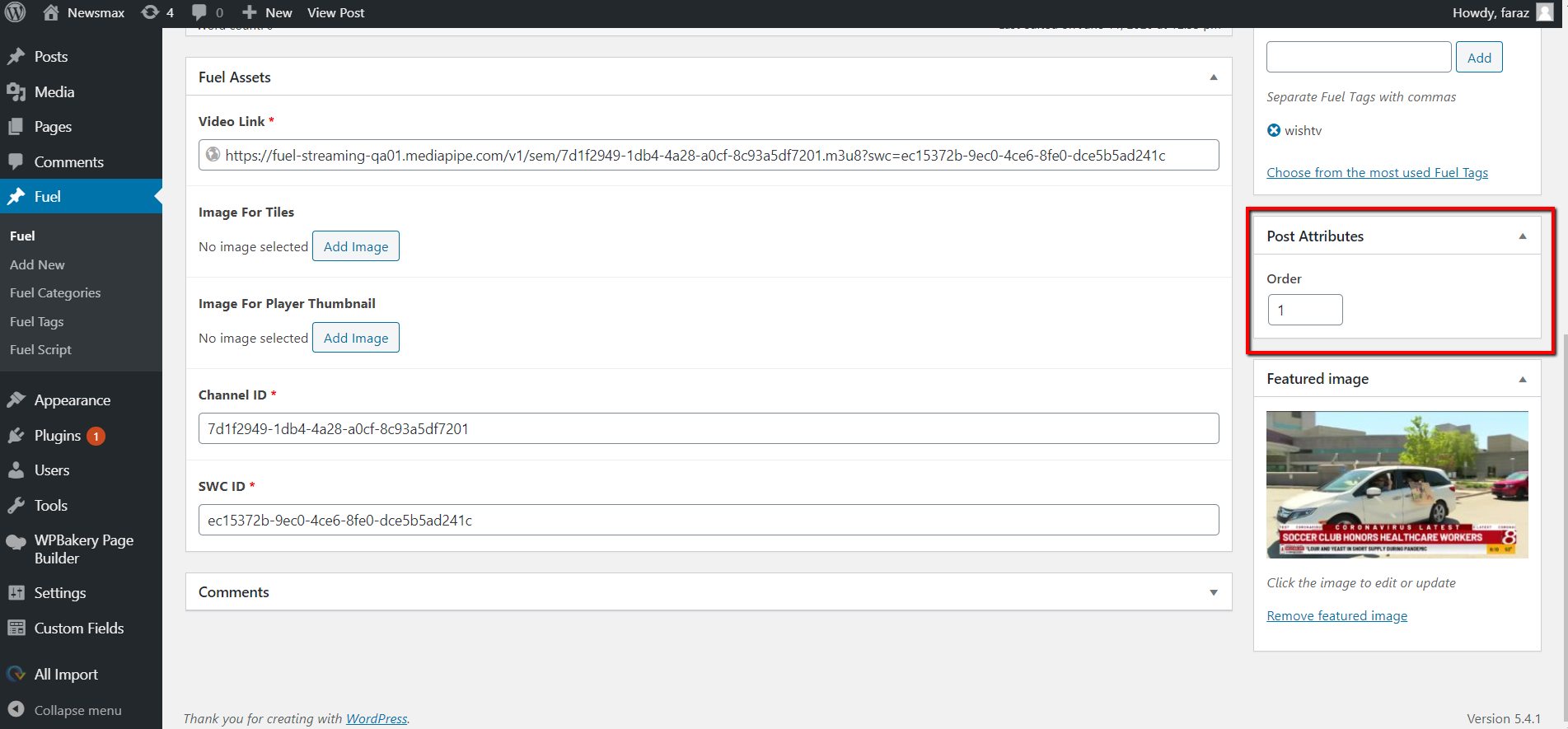 ViewNexa Sharing Script Settings