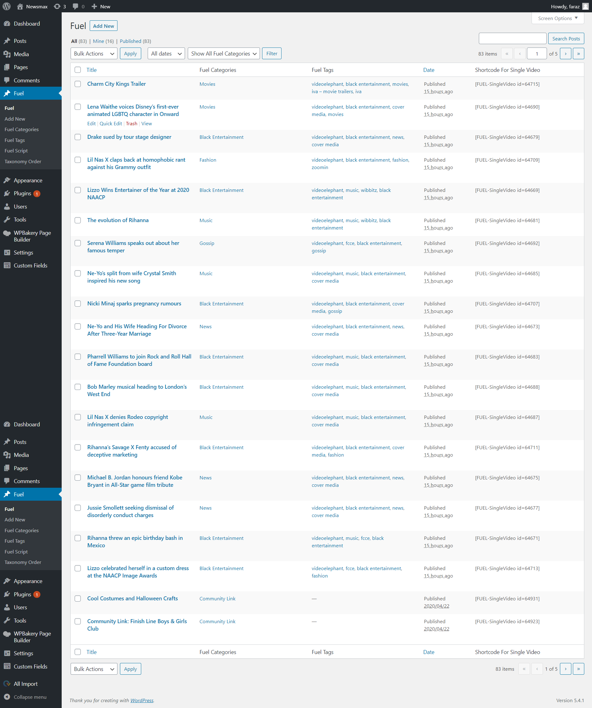 ViewNexa Plugin Settings