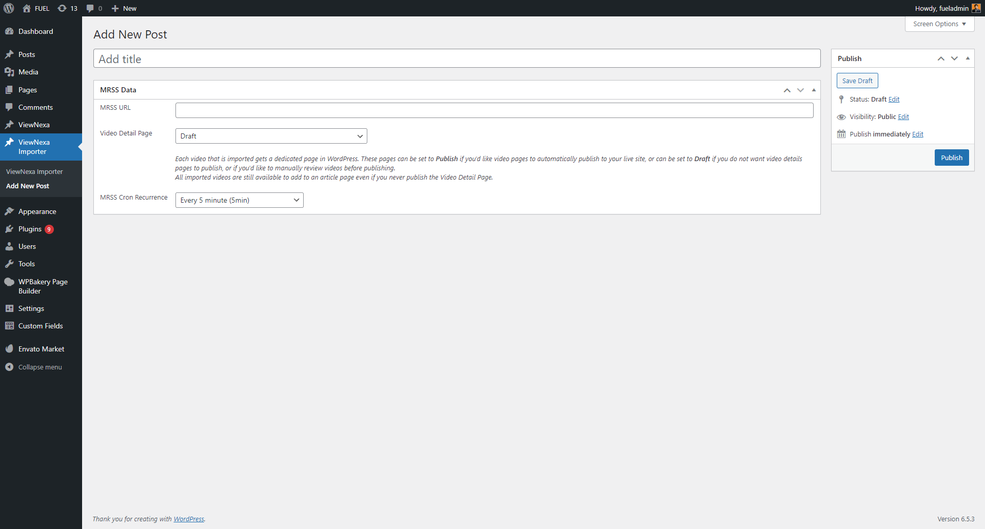 Showing orders on ViewNexa post type listing page.