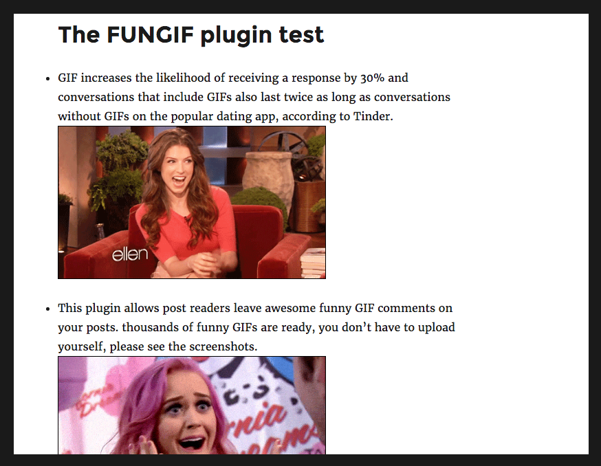Post with GIFs