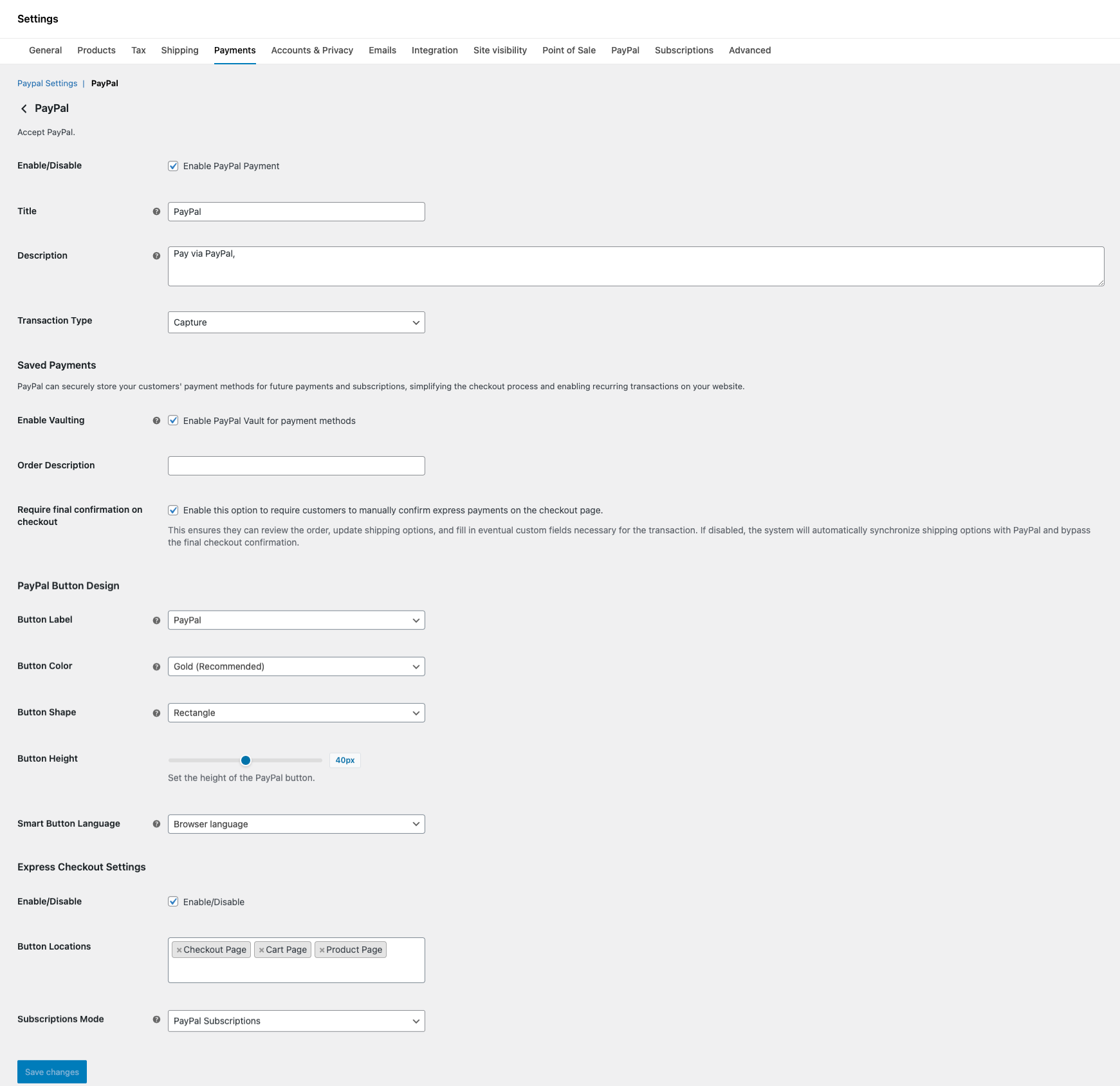 Express Checkout Button