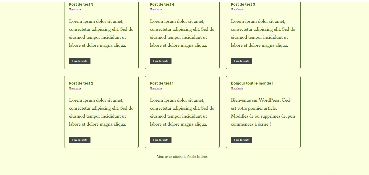 Exemple of integration using custom template file and CSS.