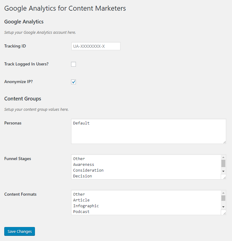 Plugin Configuration