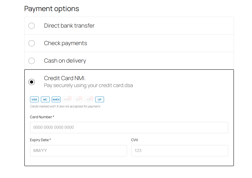 WooCommerce Checkout Page layout