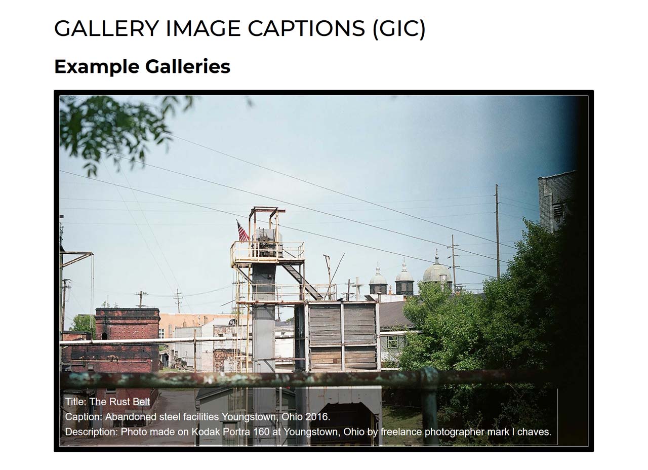 Media attachment details with 2 custom fields for photographer credits.