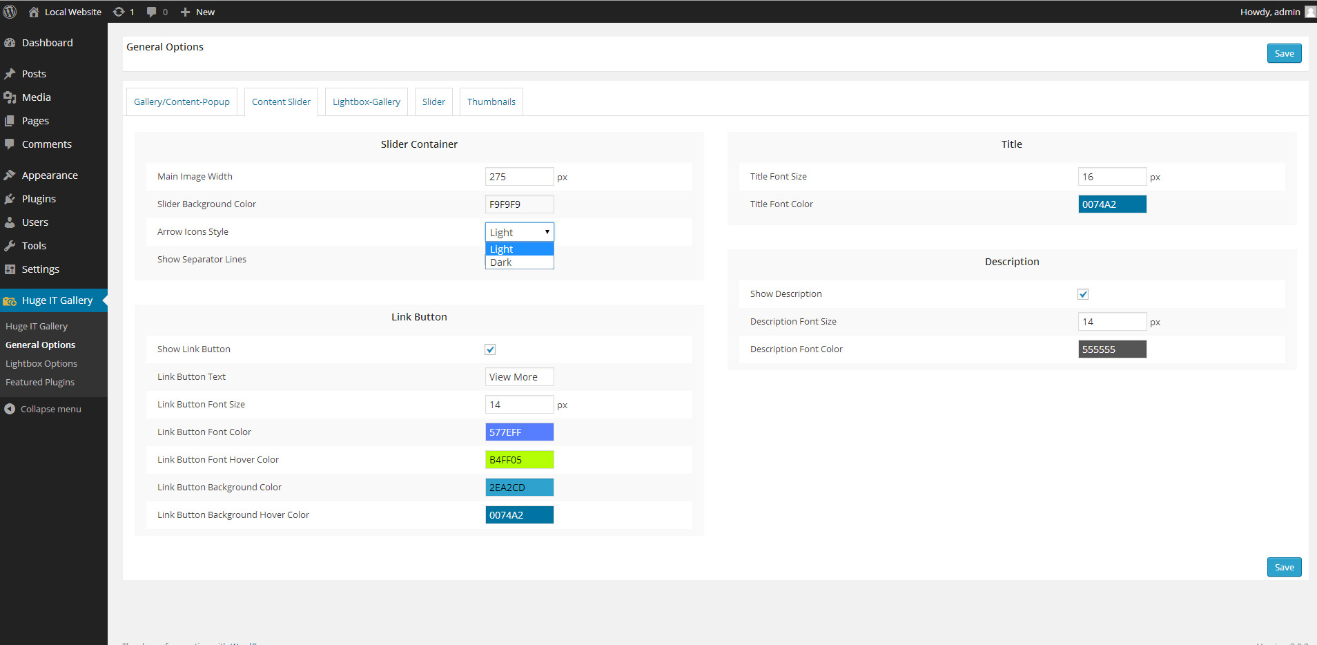 [View 7](https://huge-it.com/wordpress-gallery-demo-7-blog-style-view/#plugin_demo_wrapper) - Blog Style View