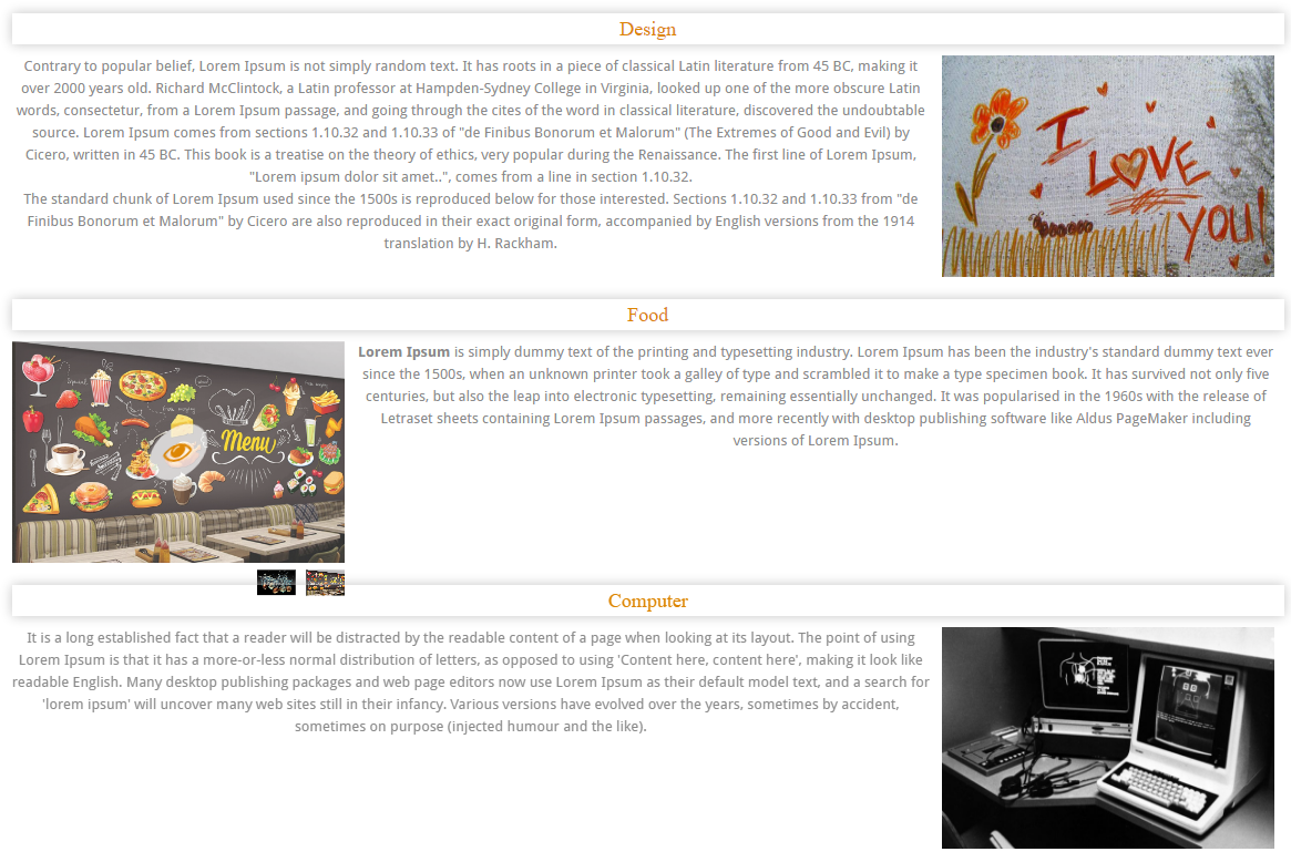 An example of plugin in action (Filterable Grid)
