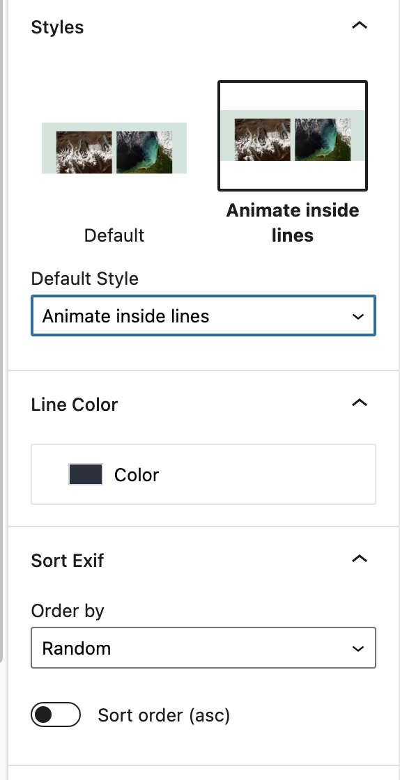 Option sort by Exif data