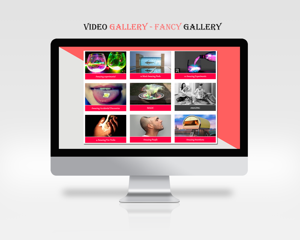 An example of plugin in action Video Gallery / Content Popup