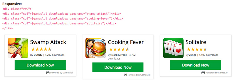 Download boxes are responsive and will adapt to any container size.