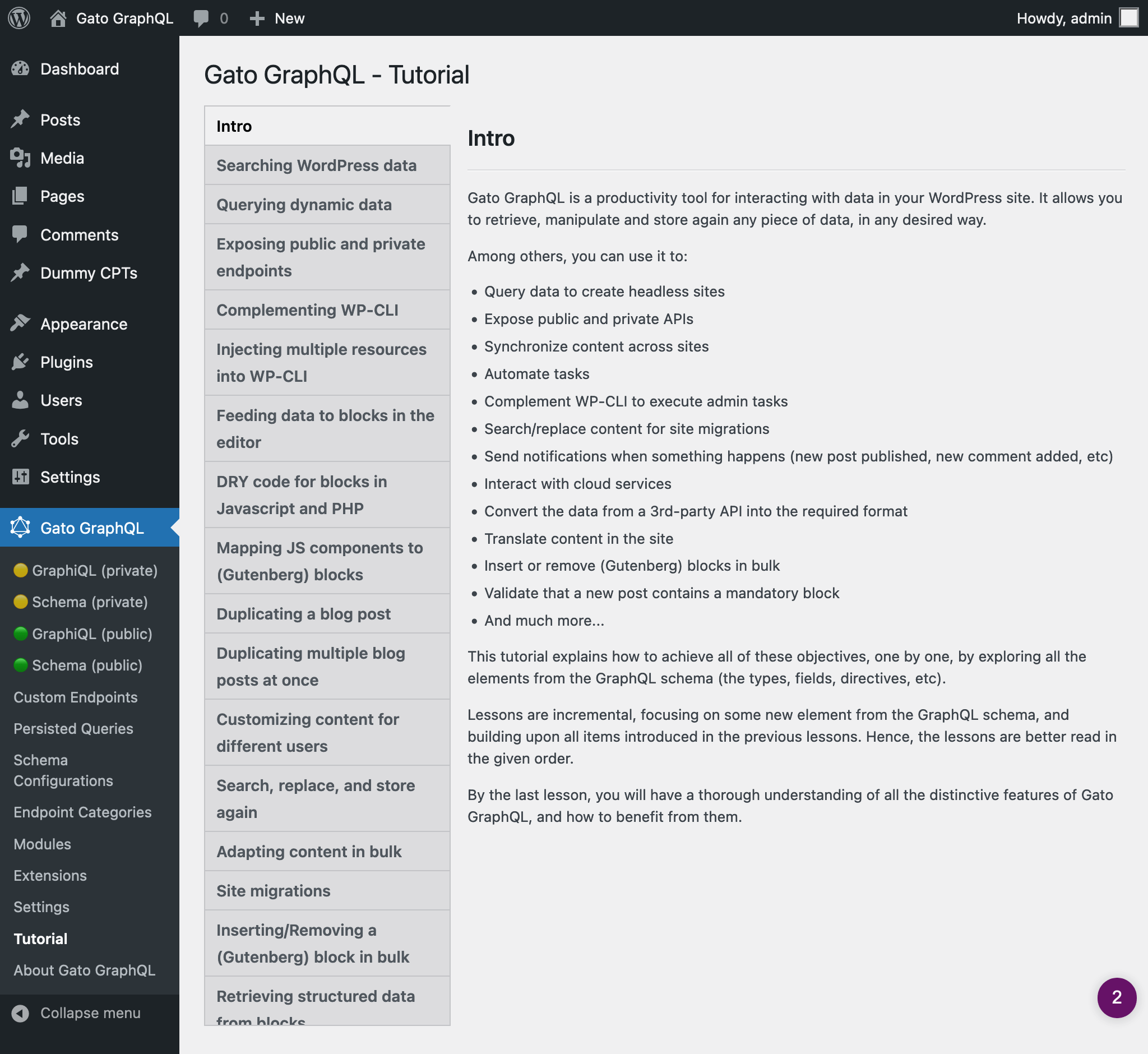 Endpoints are configured via Schema Configurations
