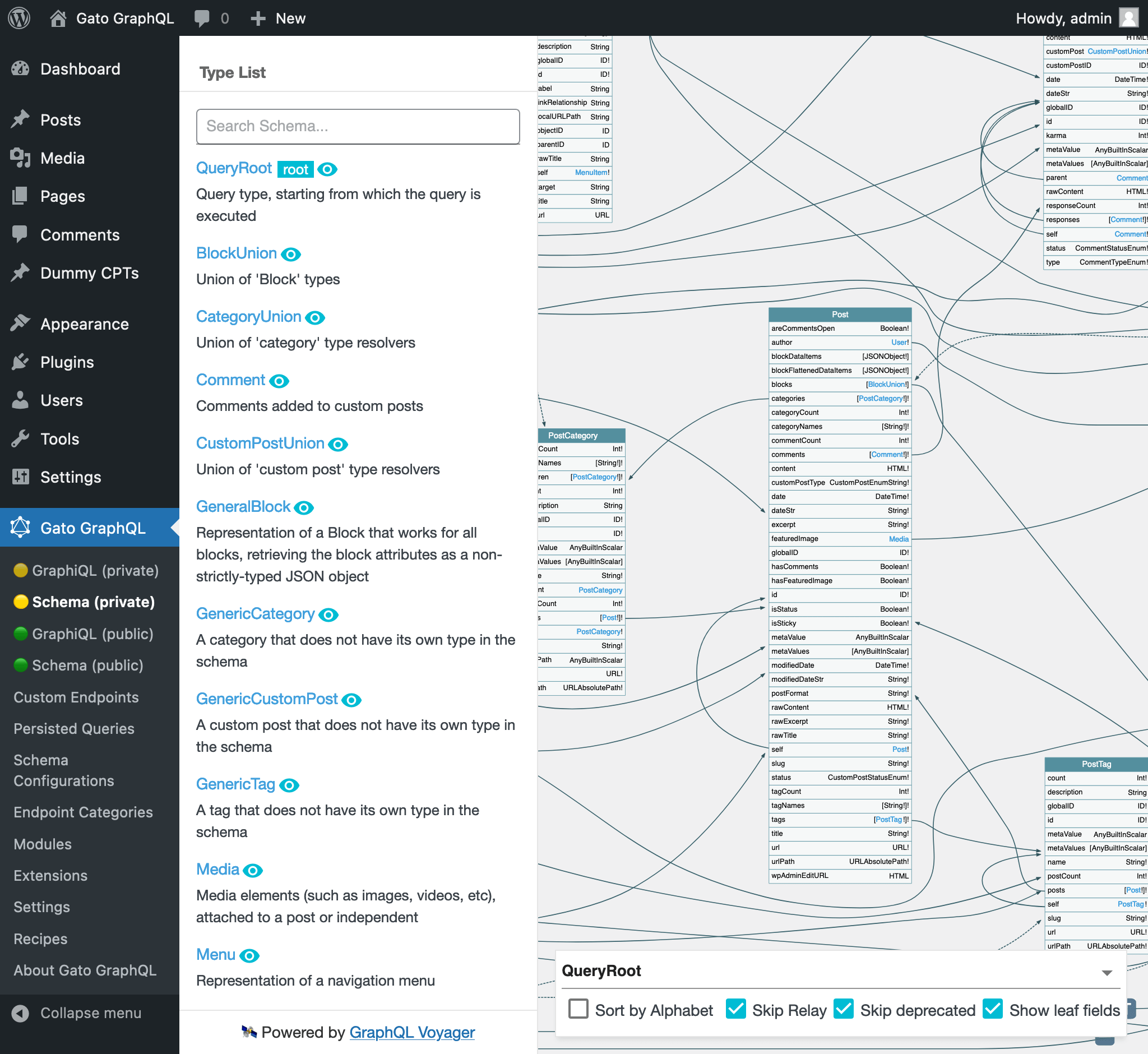 We can create many Schema Configurations, customizing them for different users or applications