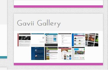 General Screenshot, designed to look like the thumbnail box on http://gavii.com