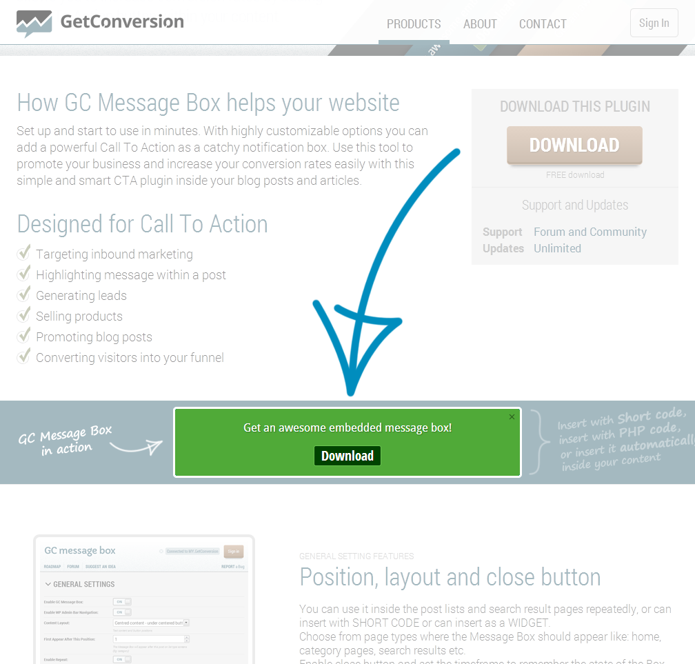 GC Message Box screenshot