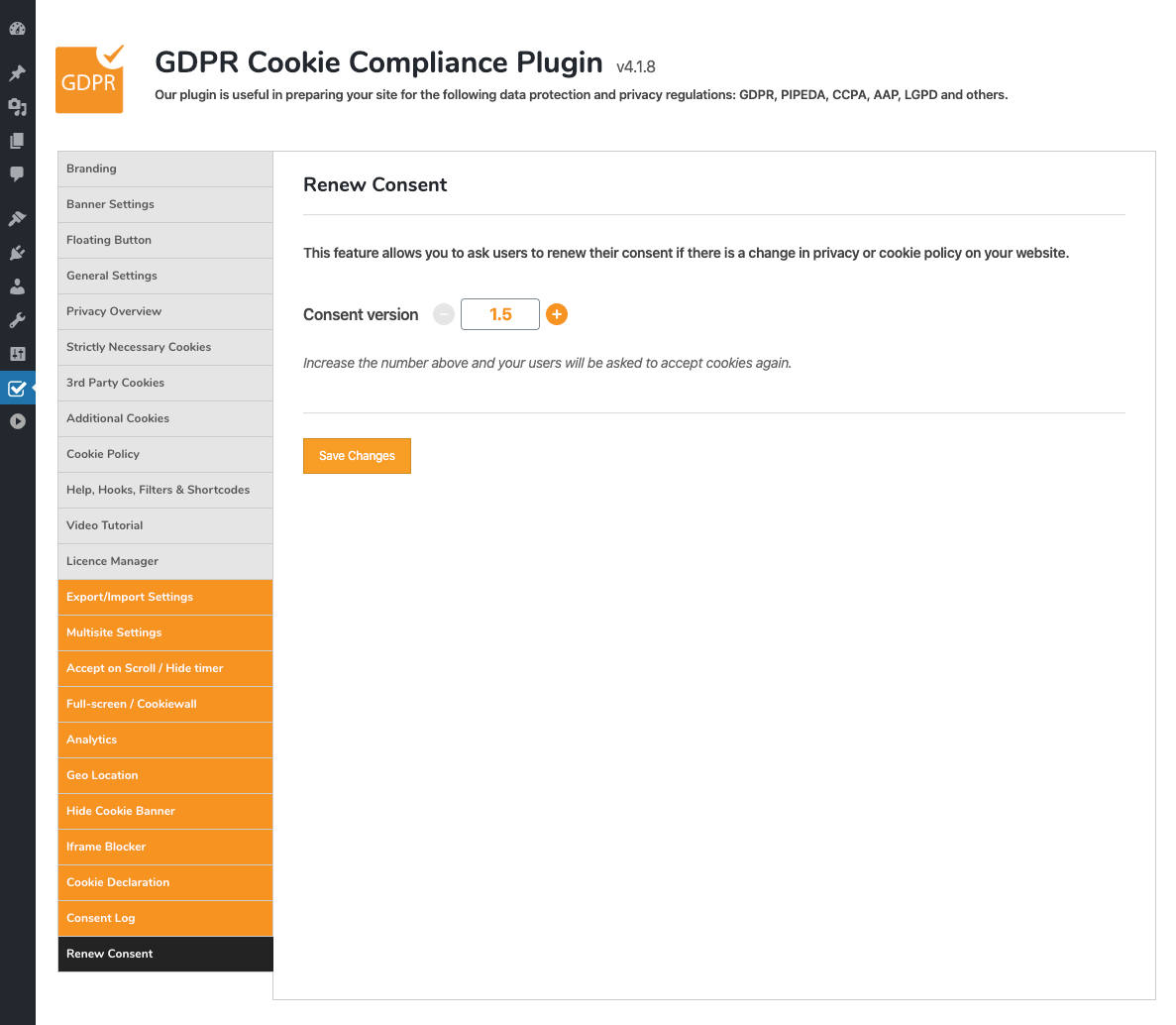 GDPR Cookie Compliance - Admin - Analytics [Premium]
