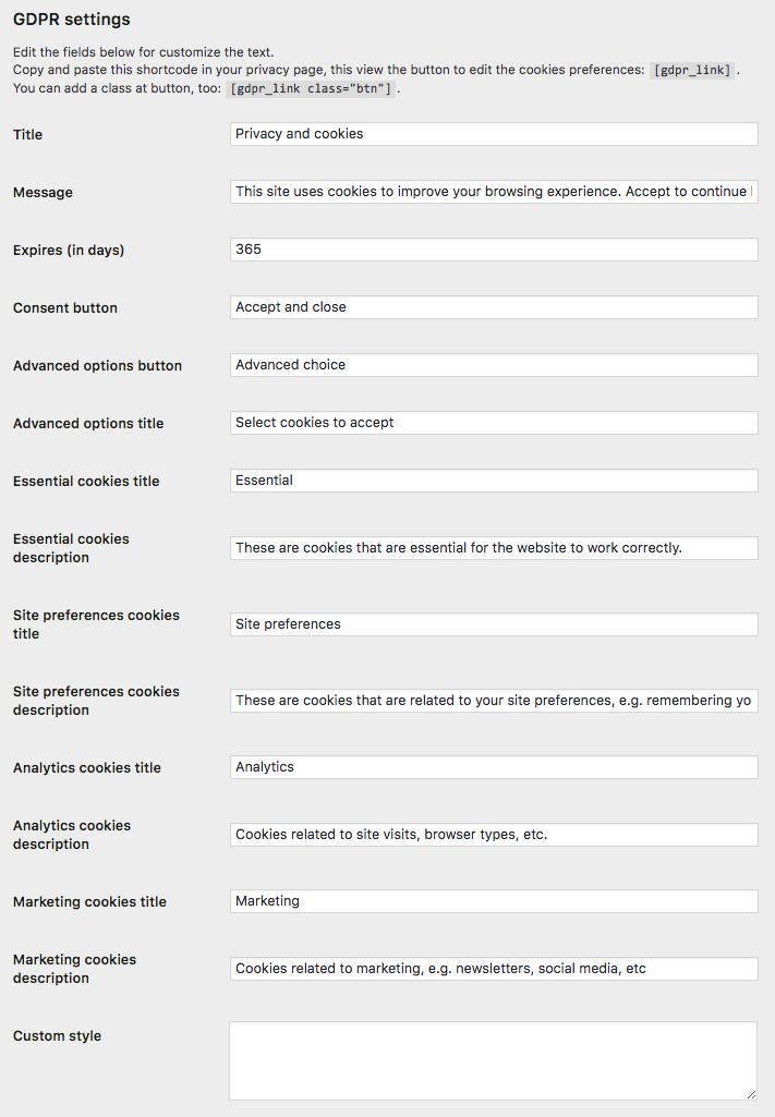 Customize text and style