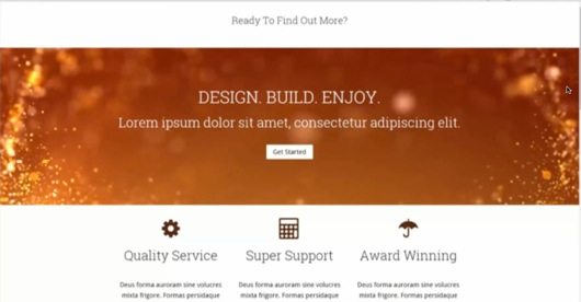 Example of full width page without using a Page Builder