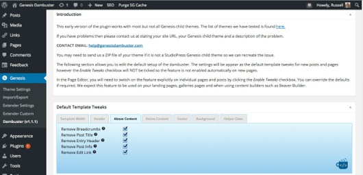 Default Plugin settings