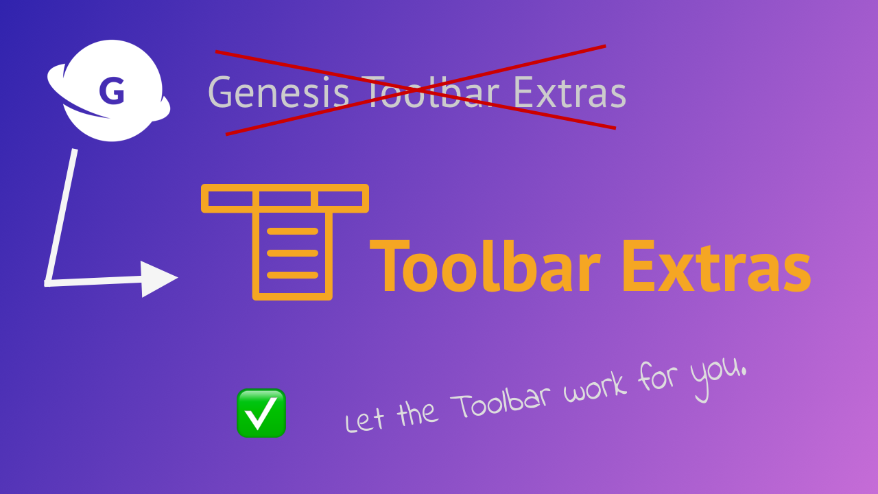 Migrate now to Toolbar Extras plugin!
