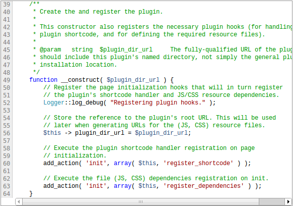 A snippet of content retrieval code from this plugin, with PHP syntax highlighting.