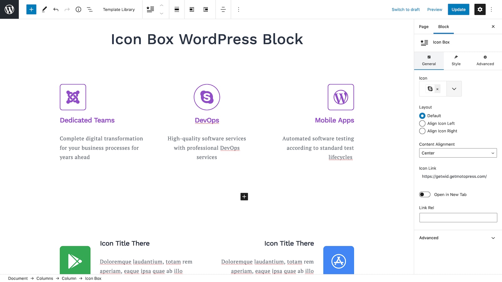 Advanced Heading WordPress Block.