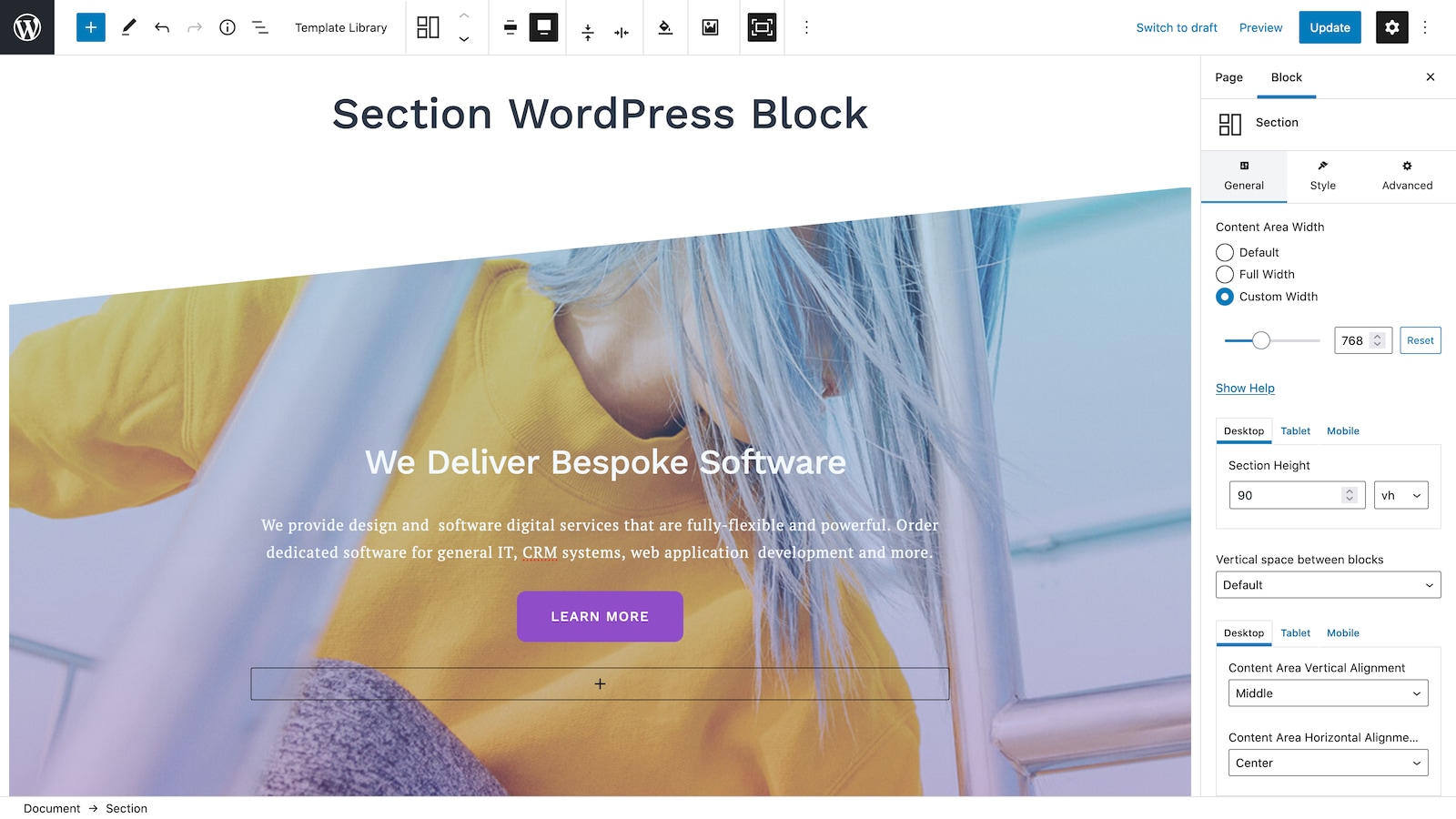 Image Stack Gallery WordPress Block.