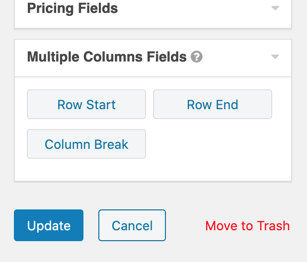Multiple Columns Fields floating panel close up (expanded).