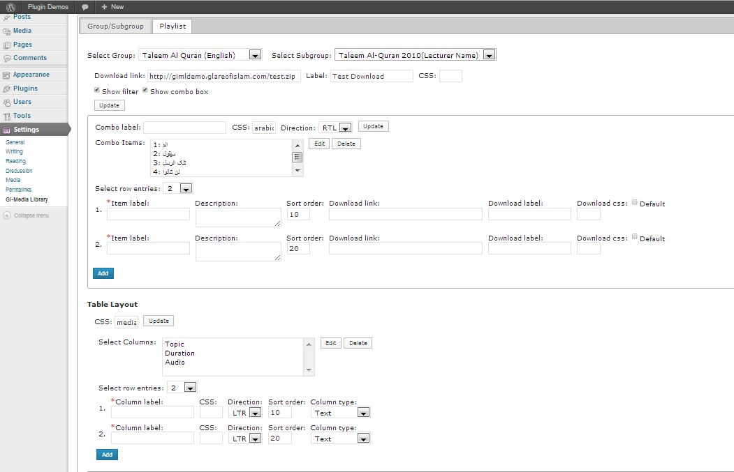 "Creating Playlist" screen 1