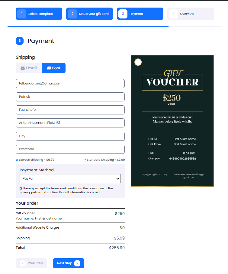 All Voucher Orders