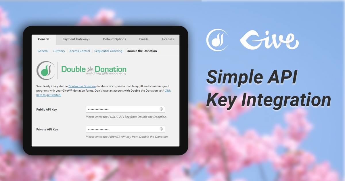 Each form can be enabled/disabled and the company matching field label customized for your needs.