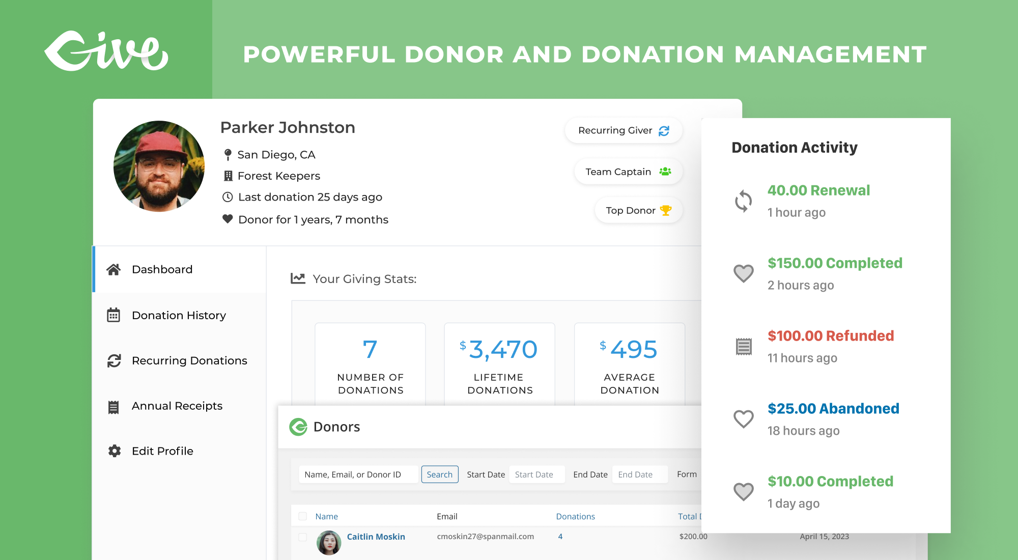 Extend GiveWP with a robust suite of powerful [Add-ons](https://go.givewp.com/addons "View all GiveWP Add-ons"). Accept recurring donations, credit cards, add custom form fields, and more!