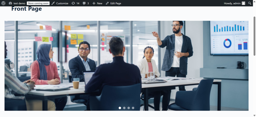 **Front-End Slider**: A responsive image slider with customizable behavior and appearance.