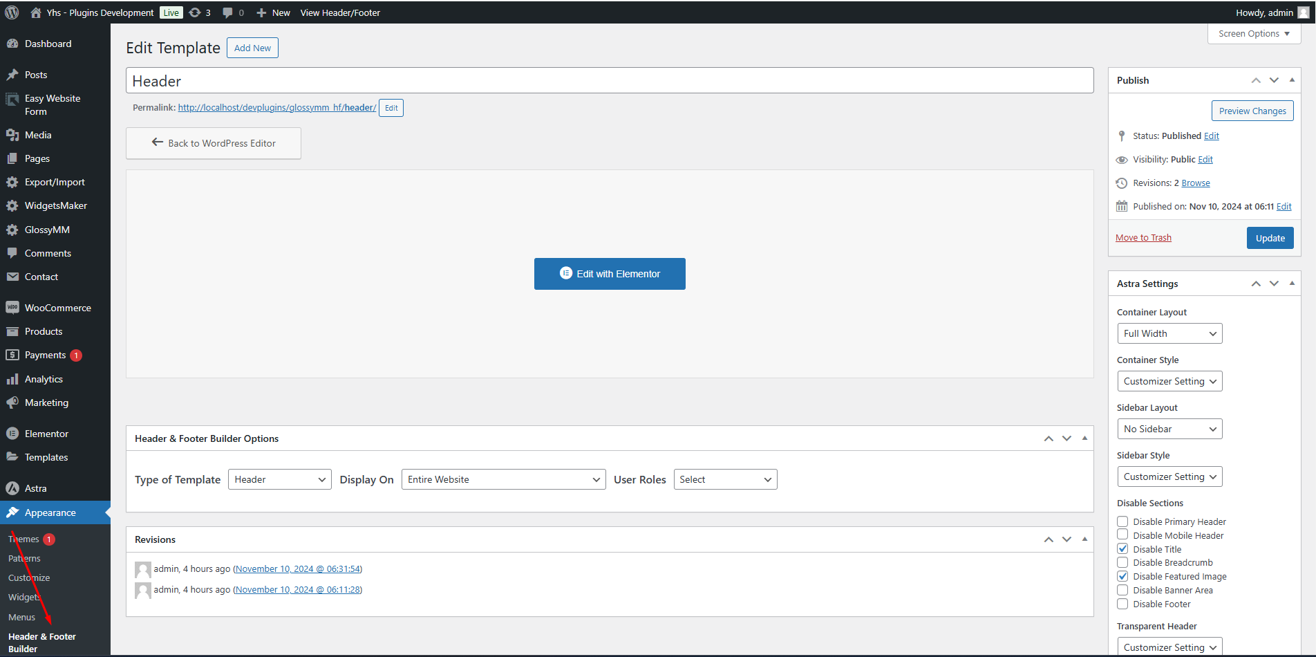 Header & Footer Post Meta                  screenshot-4.png