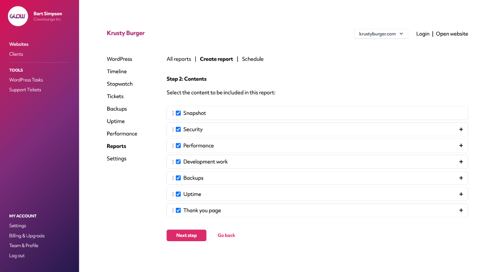 Generate professional client reports in seconds