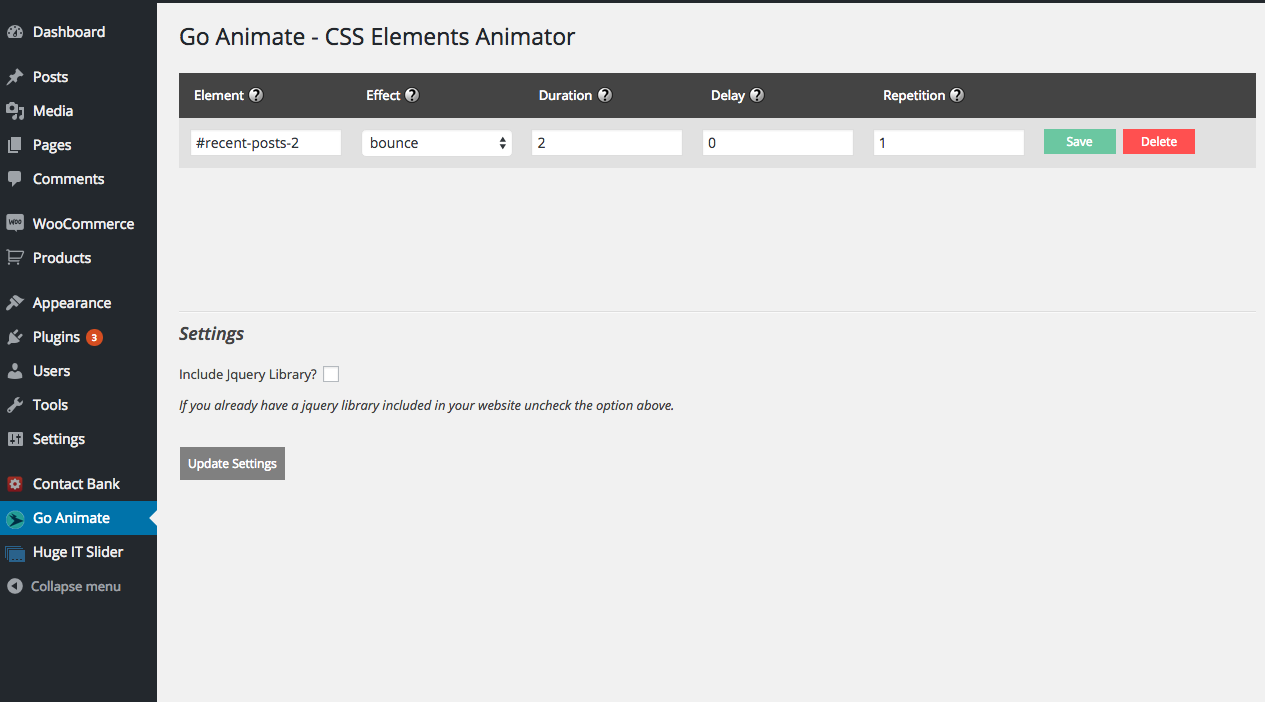 Click Go Animate menu on the side-bar and add all kinds of animations you like for as much elements you like :)