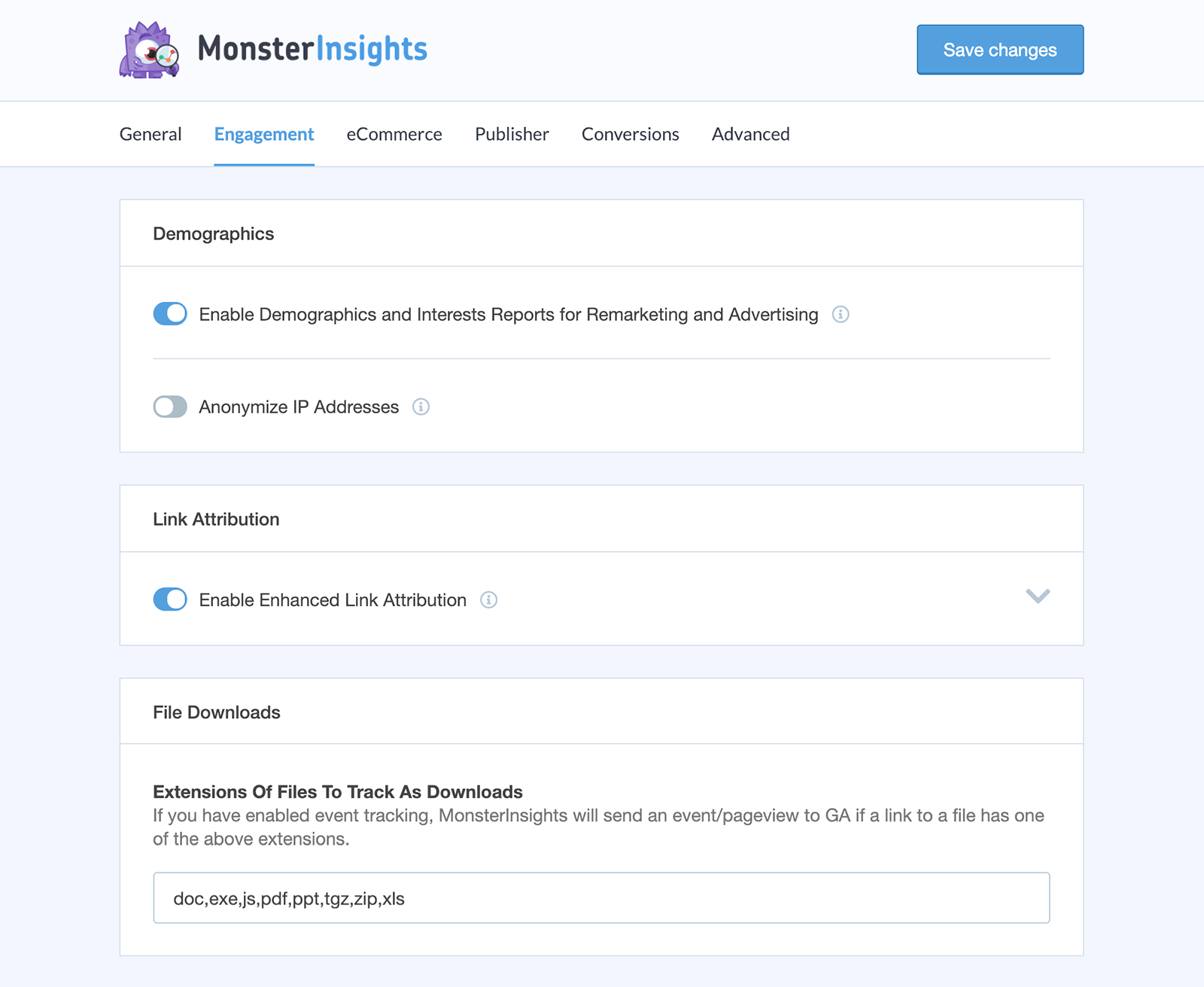 eCommerce report (Pro feature)