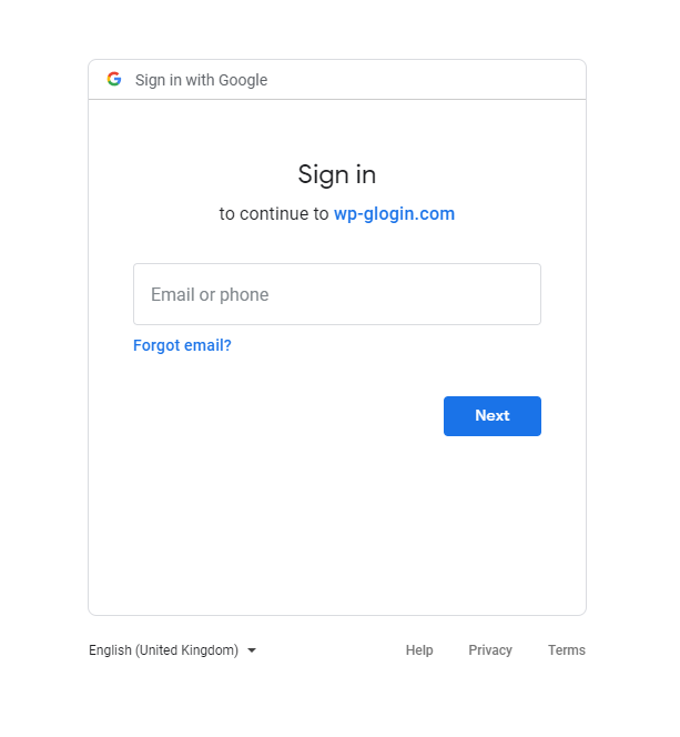 Login to Google account - only if not already logged in to Google within the browser