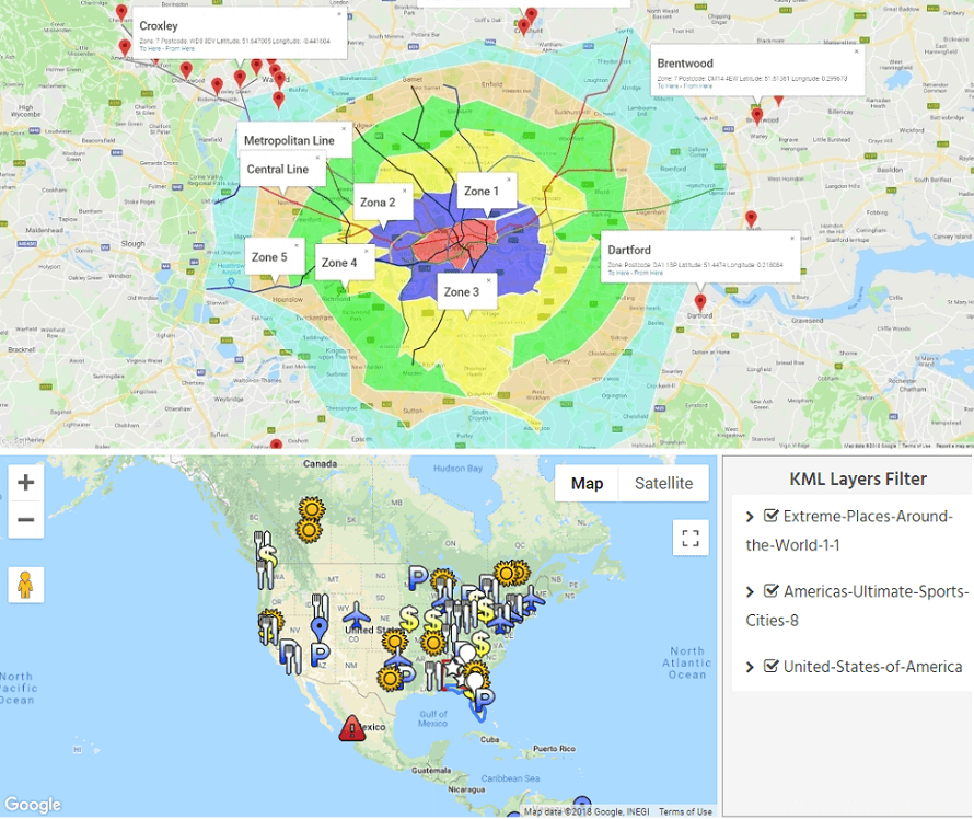 Google Map Stylizations. Make your map unique with our Map Themes!
