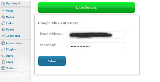 Login success.