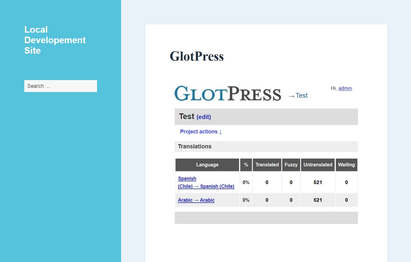 GlotPress on the front end.