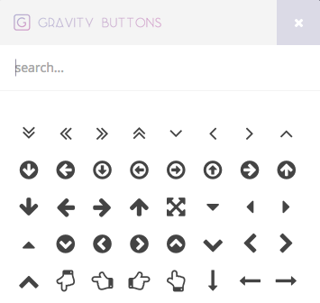 Custom icon chooser to select or search through 500+ icons (provided by FontAwesome)