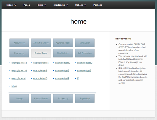 this is how the category view looks like after you press on one of them (opens in jquery effect)