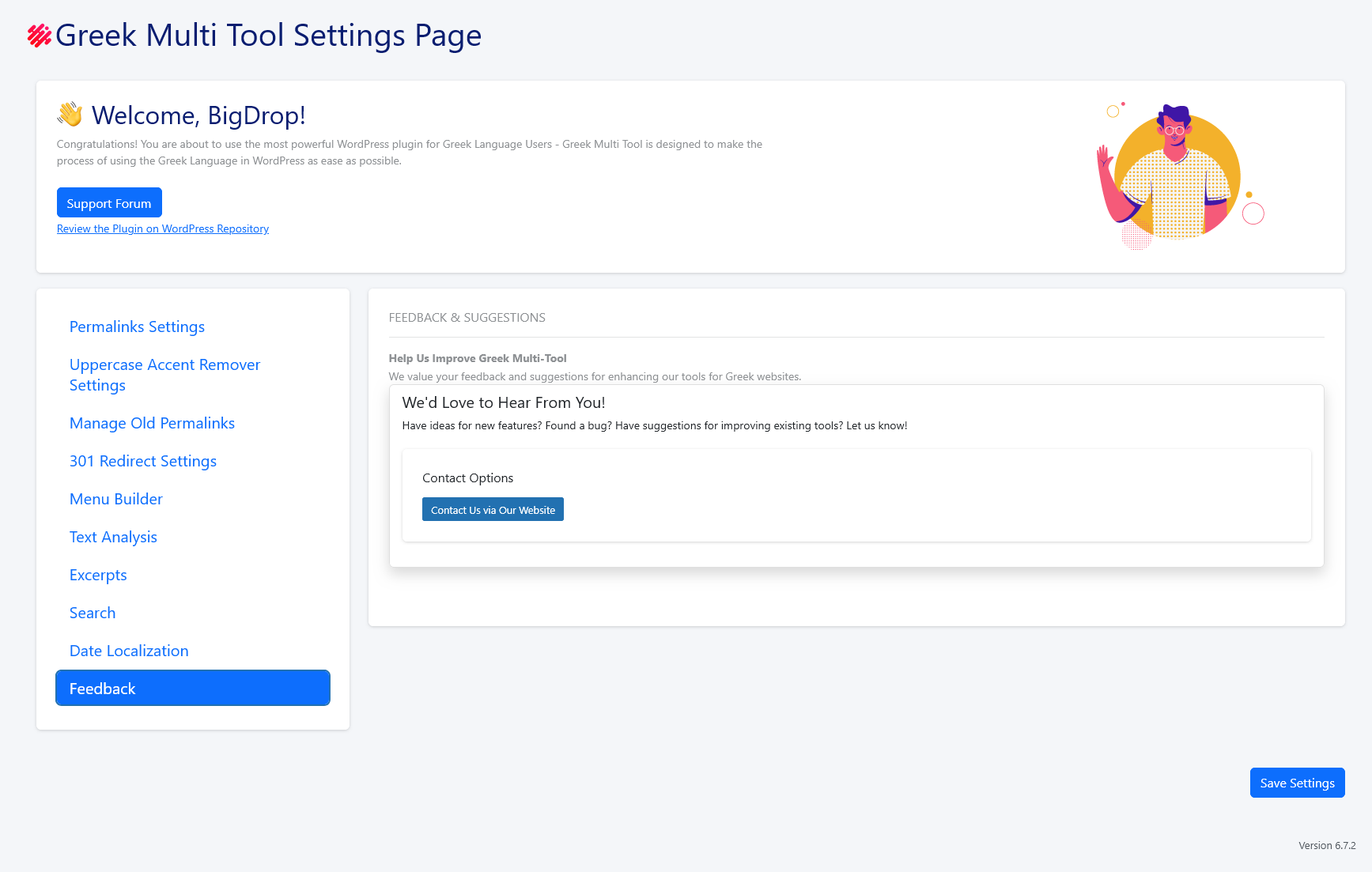 301 Redirect Settings