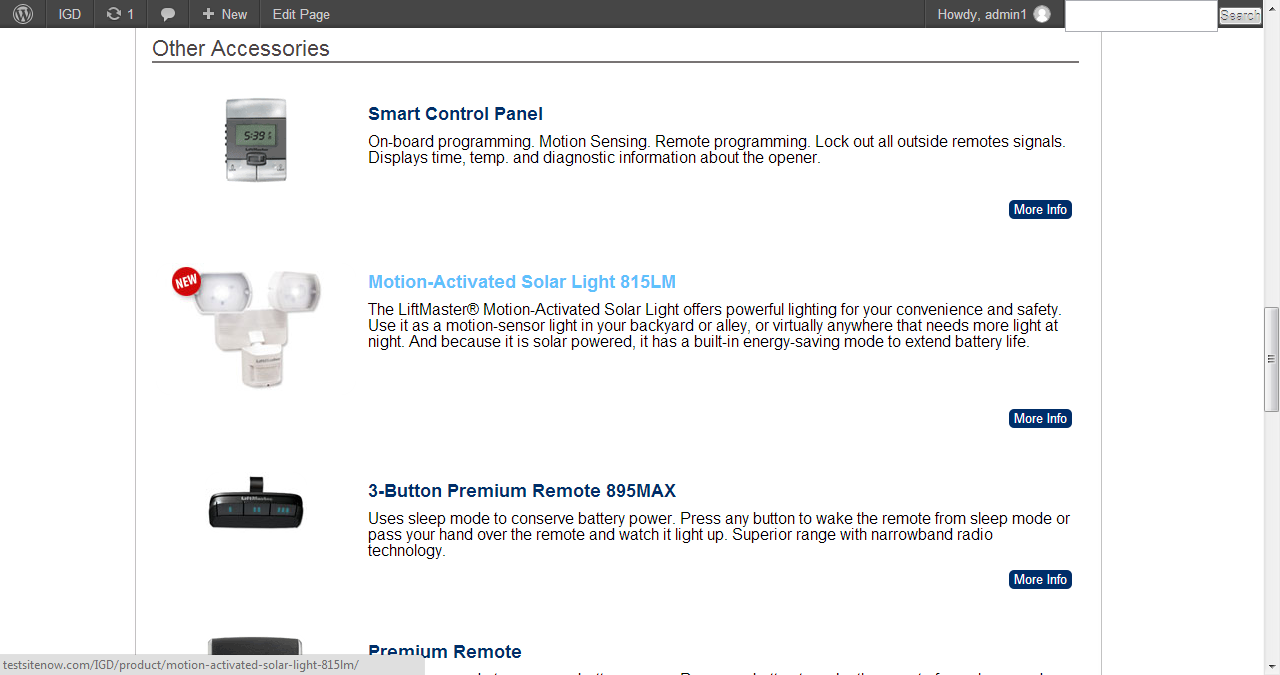 Front end example